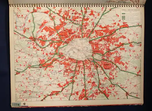 Peugot Atlas Routier Carte de La France Echelle 1/1.000.000 Ortskunde Länder js