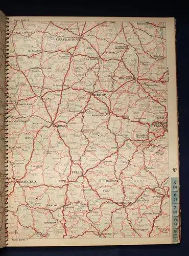 Peugot Atlas Routier Carte de La France Echelle 1/1.000.000 Ortskunde Länder js