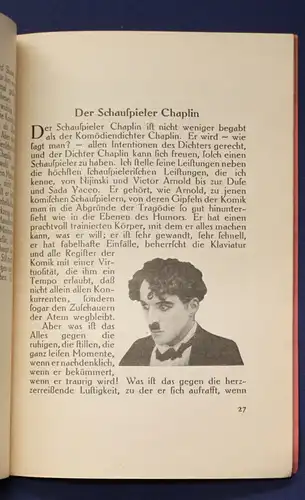 Siemfen Charlie Chaplin eine der 1. deutschen Veröffentl. 1924 Raabe 279 js