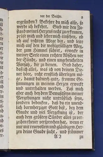 Der von einem Gott Bußfertig= erscheinende Sünder, Communionandachten 1790 js