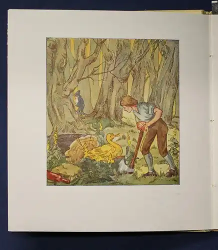 Brüder Grimm Die Golden Gans um 1930 selten Märchen Kinderbuch Literatur js