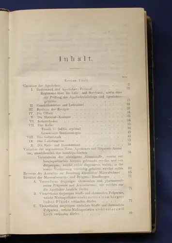 Die Prüfung der Arzneimittel nebst Anleitung zur Revision 1866 Einzige Ausgabe j