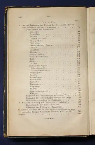 Die Prüfung der Arzneimittel nebst Anleitung zur Revision 1866 Einzige Ausgabe j