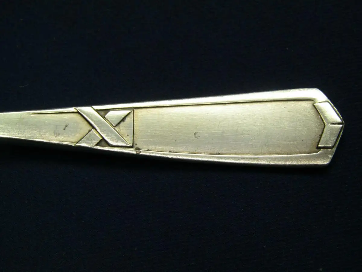 Fischbesteck für 6 Personen Bruckmann Modell 340 1905 Jugendstil sehr selten sf 4