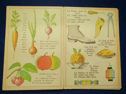 Neue Bilder und Reime um 1895 Belletristik Kinderbuch Geschichten