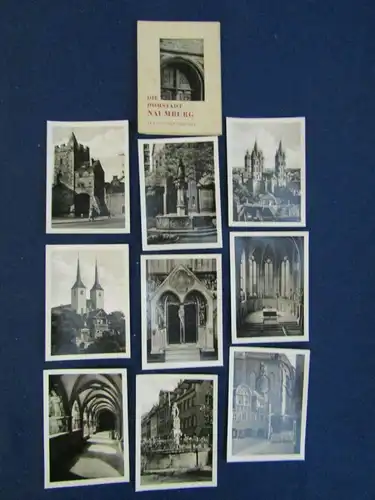 2 original Fotobriefchen von Der Naumburger Dom & Domstadt Naumburg um 1955 sf