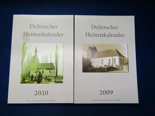 Delitzscher Heimatkalender 09/10 2 Sück 2008/2009 Geschichte Sachsen Saxonica sf