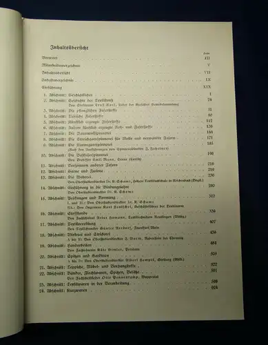 Jaumann Textilkunde 1938 Textilkaufmann Handwerk Technik Textilfaches sf