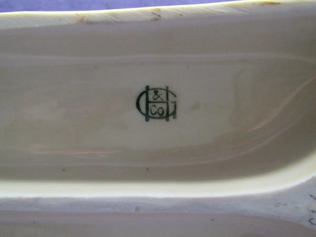Großer Löwe von GH & Co. Gräfenthal Porzellan um 1950 handbemalt sf 5