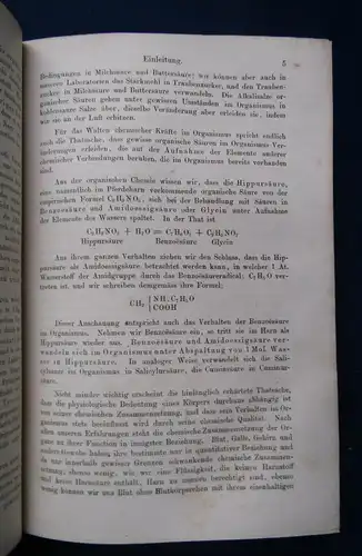 Besanez Lehrbuch der Physiologischen Chemie 1874 Unterricht an Universitäten  js