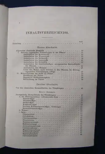 Besanez Lehrbuch der Physiologischen Chemie 1874 Unterricht an Universitäten  js