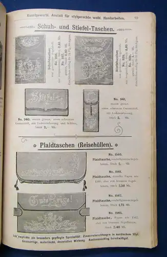 C.J. Mehn Braunschweig Special-Versand f. Handarbeit um 1900 sehr selten js