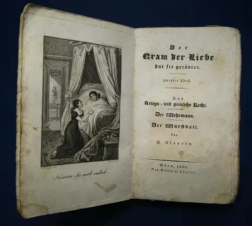 Clauren Ausgewählte Unterhaltungen 22. Band "Der Gram der Liebe" 1825 selten sf