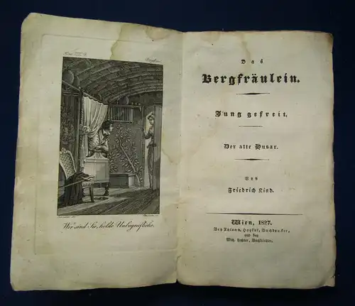 Kind Ausgewählte Unterhaltungen 8. Band "Das Bergfräulein" 1827 Belletristik sf