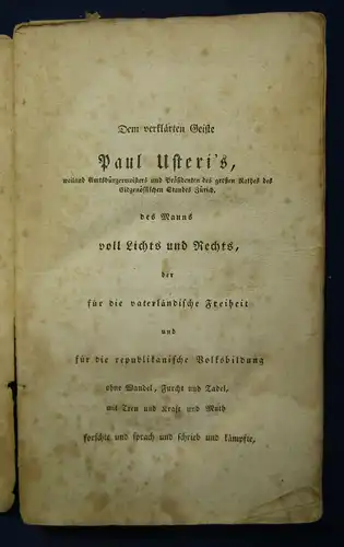 Lebensgeschichte des Joh. Kaspar Pfenninger, von Stasa 1835 Geschichte selten sf