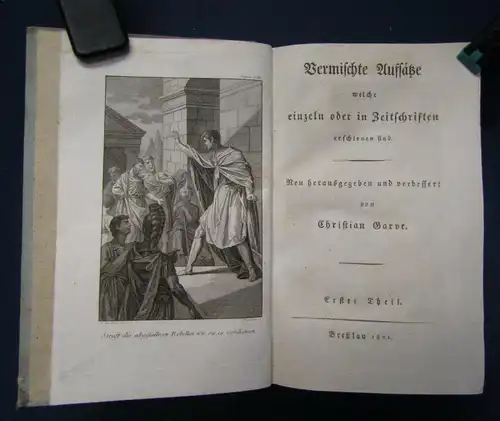 Garve's Sämmtliche Werke 5. Band 1801 selten Philosophie Spätaufklärung sf