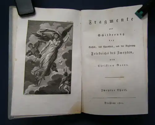 Garve's Sämmtliche Werke 11 Bd 1801 selten Philosophie Spätaufklärung sf