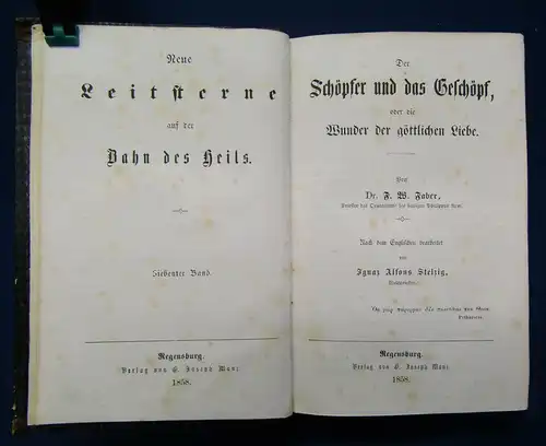 Faber Neue Leitsterne auf der Bahn des Heils 7. Band 1858 Religion Theologie sf