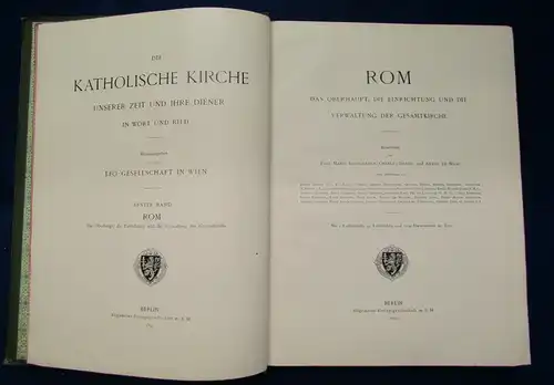 Baumgarten Die katholische Kirche unserer Zeit und ihre Diener 1.Band 1899 js