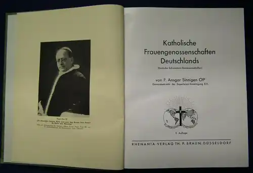 Sinnigen Katholische Frauengenossenschaften Deutschlands 1933 Theologie js