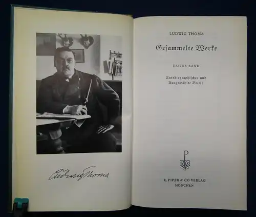 Ludwig Thomas Gesammelte Werke 1- 8 komplett 1956 Belletristik Klassiker js