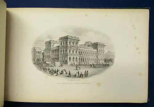 Edinburgh Views Of Edinburgh and Vicinity ca. 1850 Goldprägung Goldschnitt js