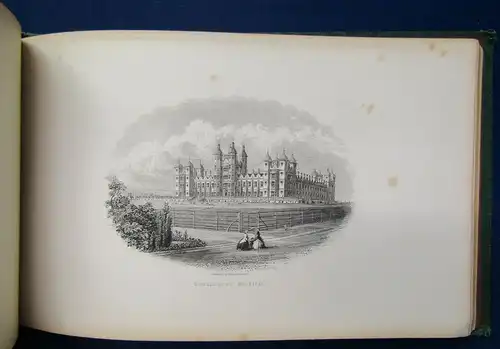 Edinburgh Views Of Edinburgh and Vicinity ca. 1850 Goldprägung Goldschnitt js