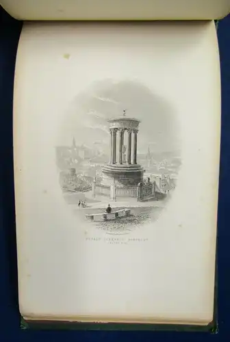 Edinburgh Views Of Edinburgh and Vicinity ca. 1850 Goldprägung Goldschnitt js