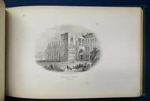 Edinburgh Views Of Edinburgh and Vicinity ca. 1850 Goldprägung Goldschnitt js