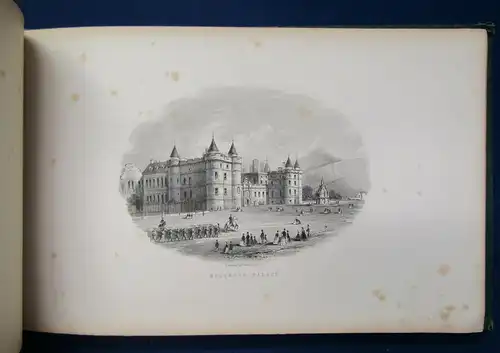 Edinburgh Views Of Edinburgh and Vicinity ca. 1850 Goldprägung Goldschnitt js