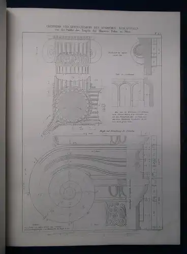 Mauch Die architektonischen Ordnungen der Griechen und Römer. 2 Bde in 1 1875 sf