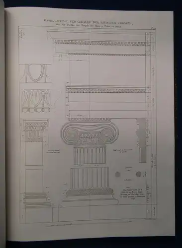 Mauch Die architektonischen Ordnungen der Griechen und Römer. 2 Bde in 1 1875 sf