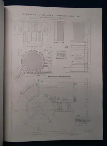 Mauch Die architektonischen Ordnungen der Griechen und Römer. 2 Bde in 1 1875 sf