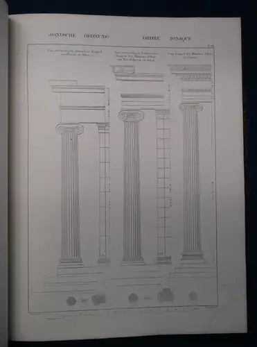 Mauch Die architektonischen Ordnungen der Griechen und Römer. 2 Bde in 1 1875 sf