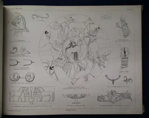 Schreiber Kulturhistorischer Bilderatlas I. Altertum 1888 Kunst Architektur sf