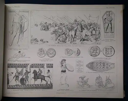 Schreiber Kulturhistorischer Bilderatlas I. Altertum 1888 Kunst Architektur sf