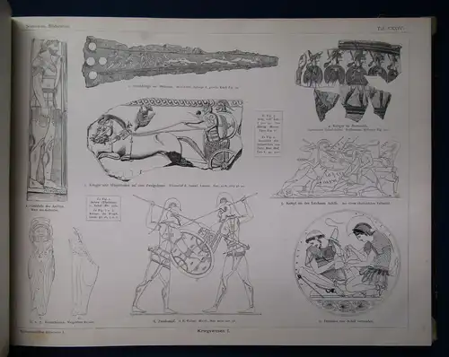 Schreiber Kulturhistorischer Bilderatlas I. Altertum 1888 Kunst Architektur sf