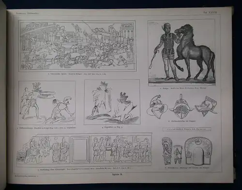 Schreiber Kulturhistorischer Bilderatlas I. Altertum 1888 Kunst Architektur sf