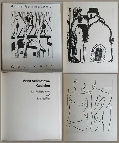 Anna Achmatowa -Gedichte. Mit Radierungen von Rita Geißler 1989 - Nr.1/30 - xz