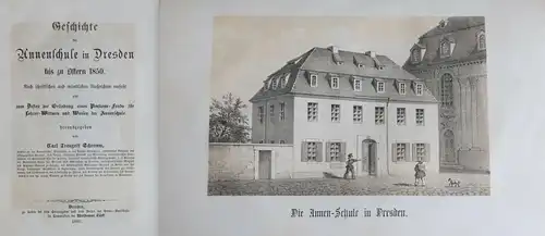 Schramm - Geschichte der Annenschule in Dresden bis zu Ostern 1850. -1860 - xz