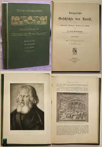 Wickenhagen Kurzgefaßte Geschichte der Kunst 1903 Baukunst Bildnerei Malerei sf