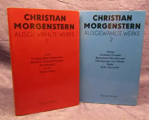 Christian Morgenstern Ausgewählte Werke 2 Bde Belletristik Klassiker Lyrik js