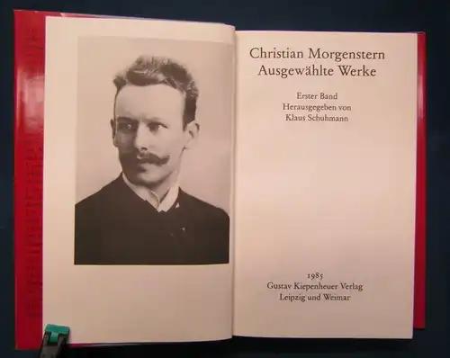 Christian Morgenstern Ausgewählte Werke 2 Bde Belletristik Klassiker Lyrik js
