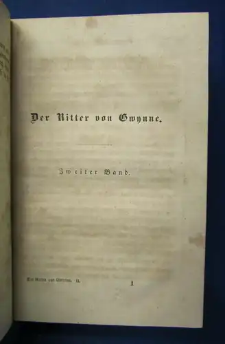 Lever Der Ritter von Gwynne 1847 Bde 1-6 komplett sehr selten Belletristik js