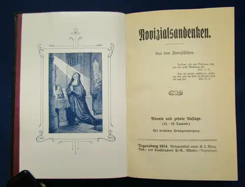 Novoziatsandenken 1914 Theologie Gott Christentum Kirche Liturgie js