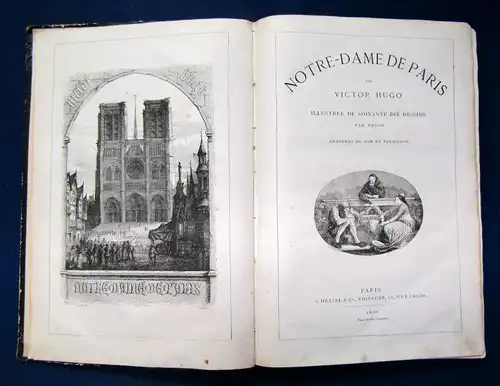 Hugo Notre - Dame de Paris 1870 Frankreich Geschichte Ortskunde Architektur sf