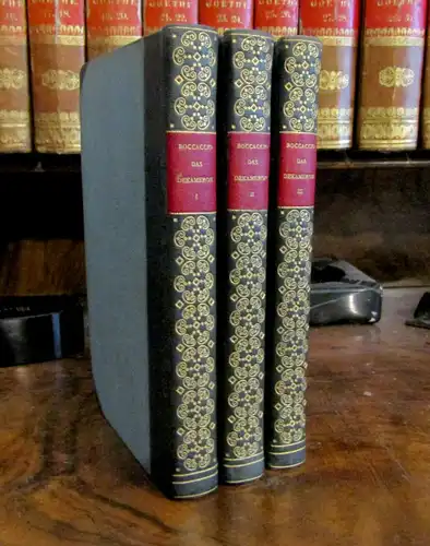 Boccaccio Das Dekameron 3 Bde 1909 Leipziger Buchbindemeister Carl Sonntag ju sf