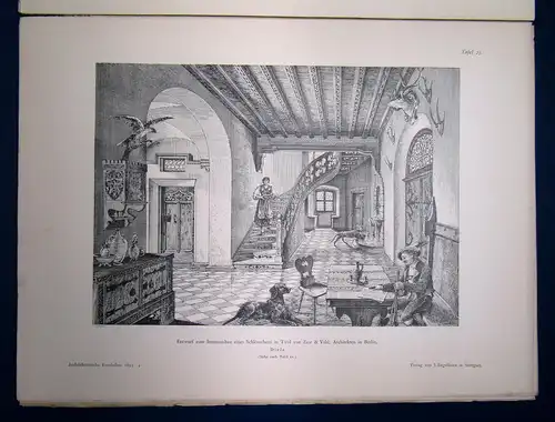 Eisenlohr/ Weigle Architektonische Rundschau 9. Jhg Lieferung 4 1893 Kunst sf