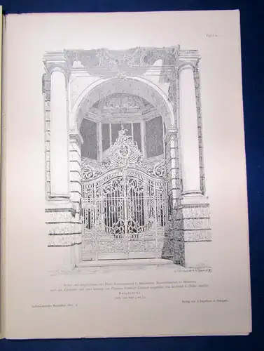 Eisenlohr/ Weigle Architektonische Rundschau 9. Jhg Lieferung 2 1893 Kunst sf