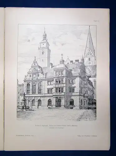 Eisenlohr/ Weigle Architektonische Rundschau 9. Jhg Lieferung 9 1893 Kunst sf